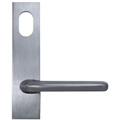 External wide plate furniture with lever and cylinder hole SC