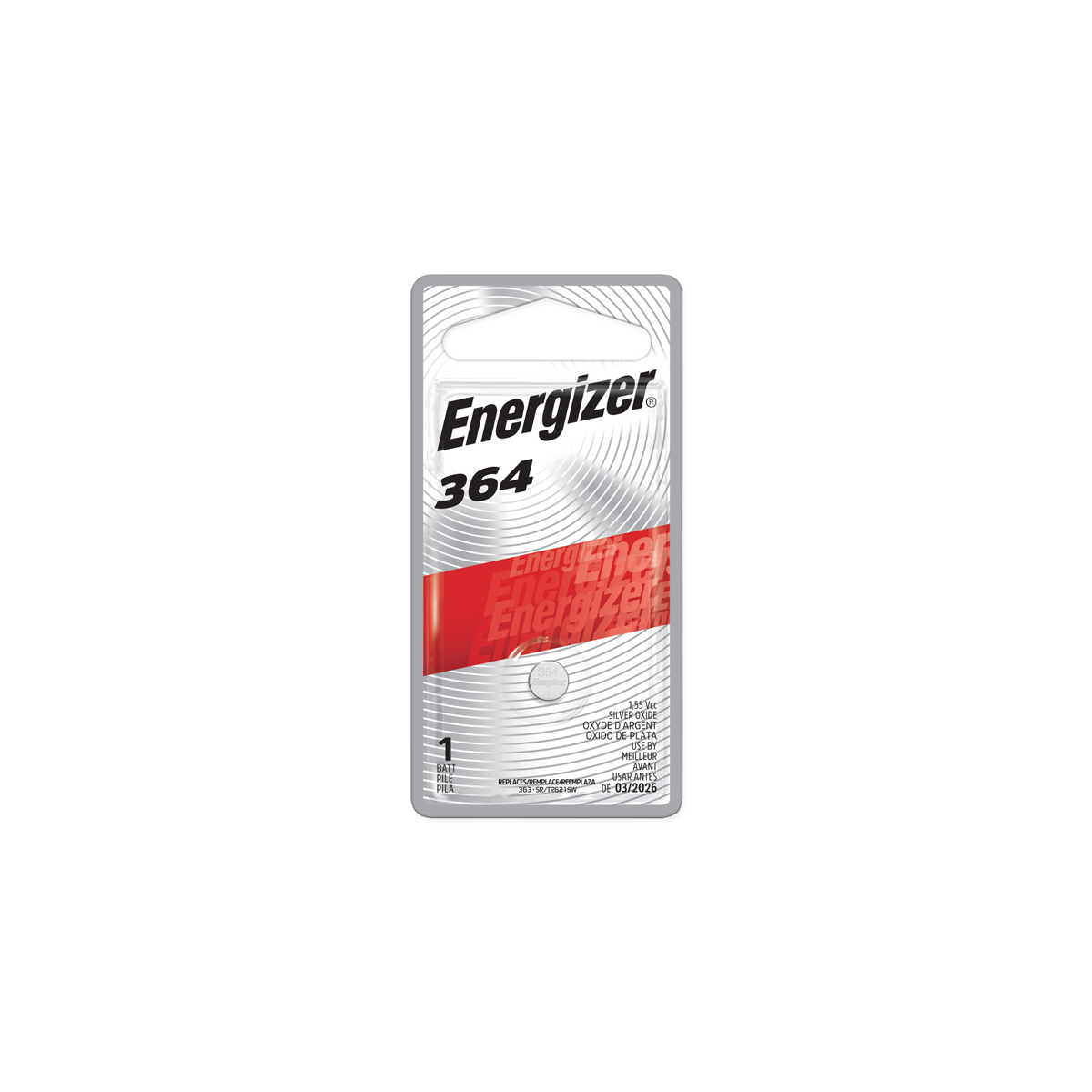 Energizer Silver Oxide Watch Battery 364/363 (1pk)