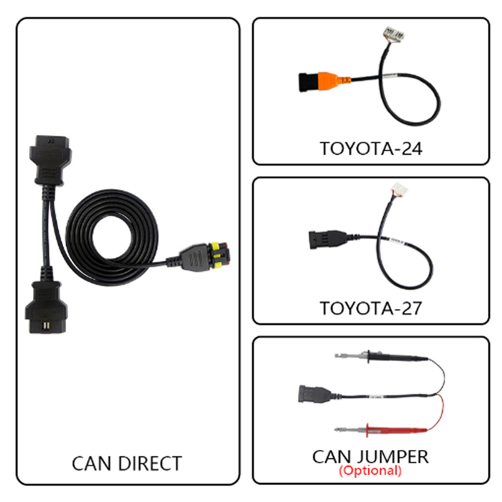 Toyota 30 PIN Cable Supports 4A and 8A-BA To Suit Autel