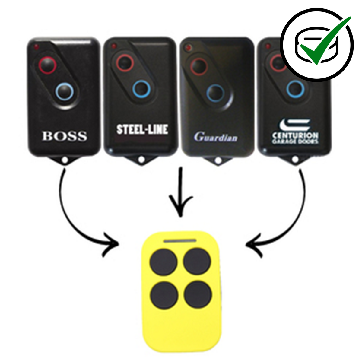 Genuine Code Ezy Remote to suit Boss Guardian Steel Line