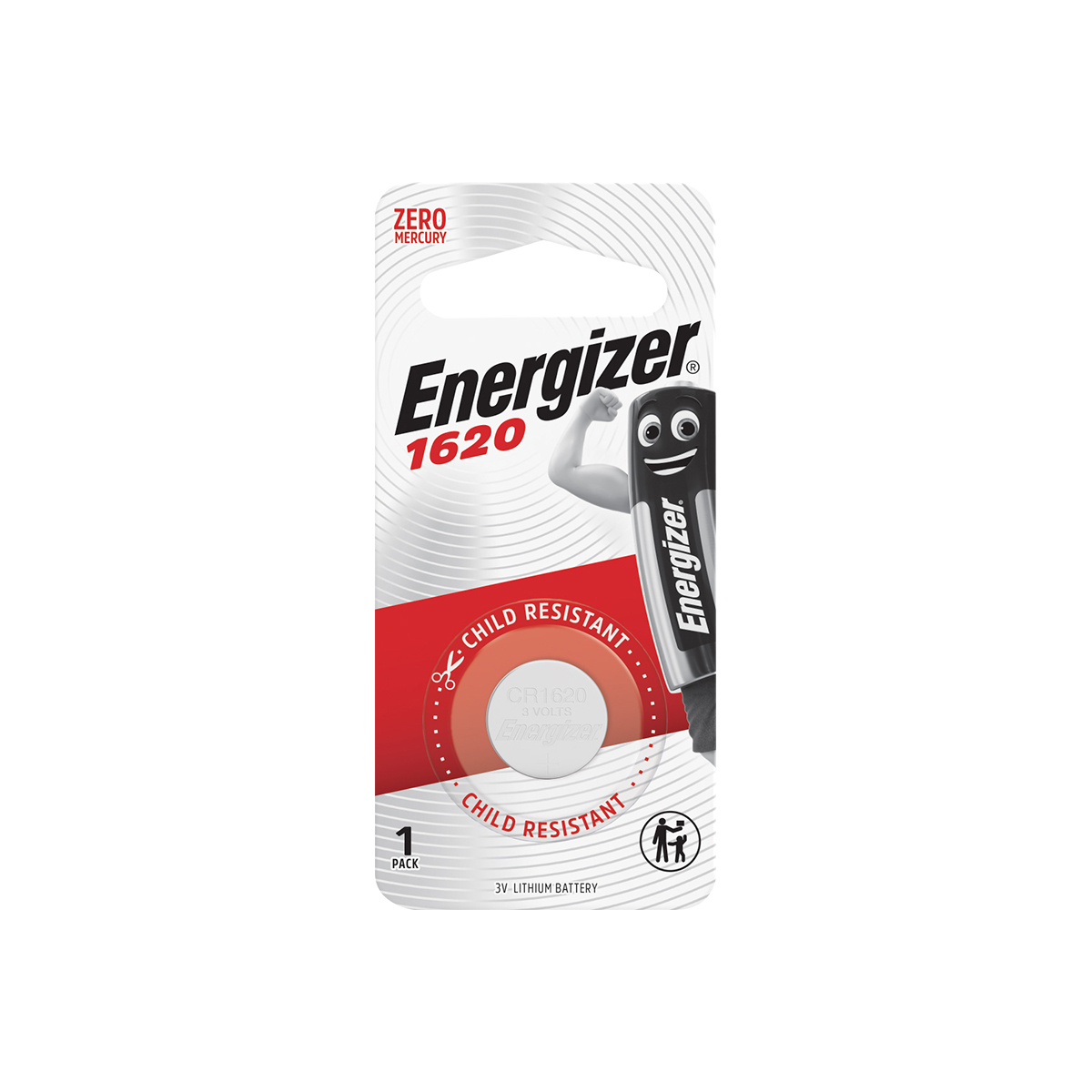 Energizer Lithium Battery CR1620 (1pk)