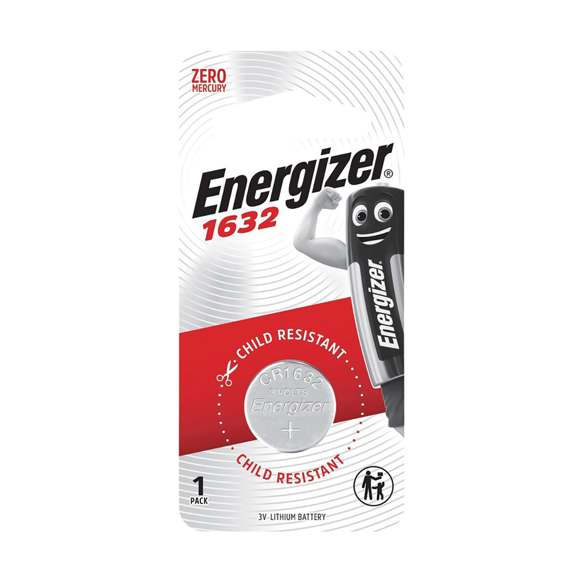 Energizer Lithium Battery CR1632 (1pk)