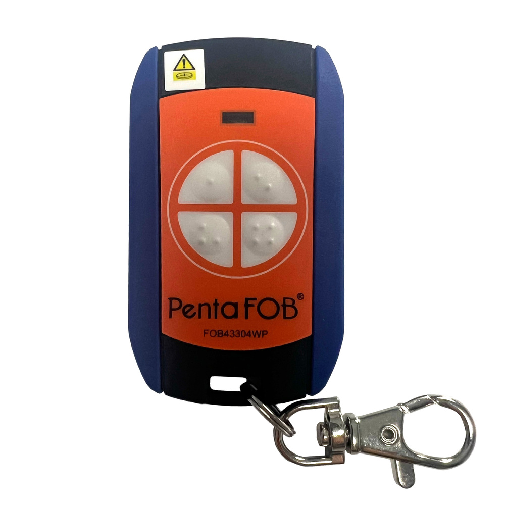 Genuine Elsema Pentafob Waterproof Remote - Orange 4 Button