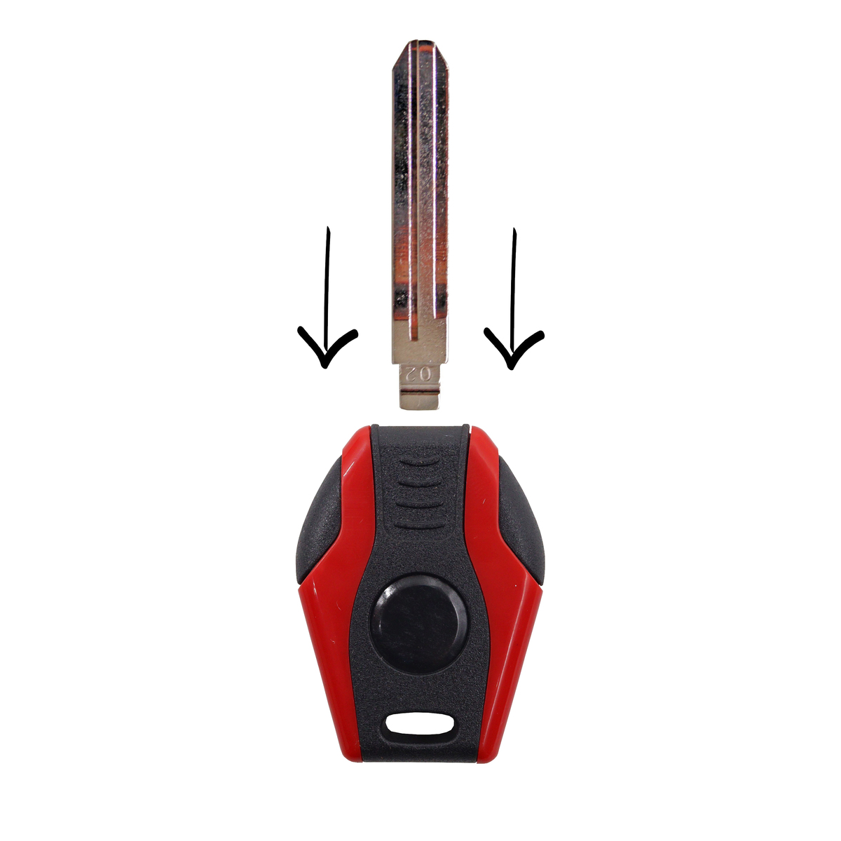 KeyDiy KD Blank Key Blade MFK Transponder Head Red