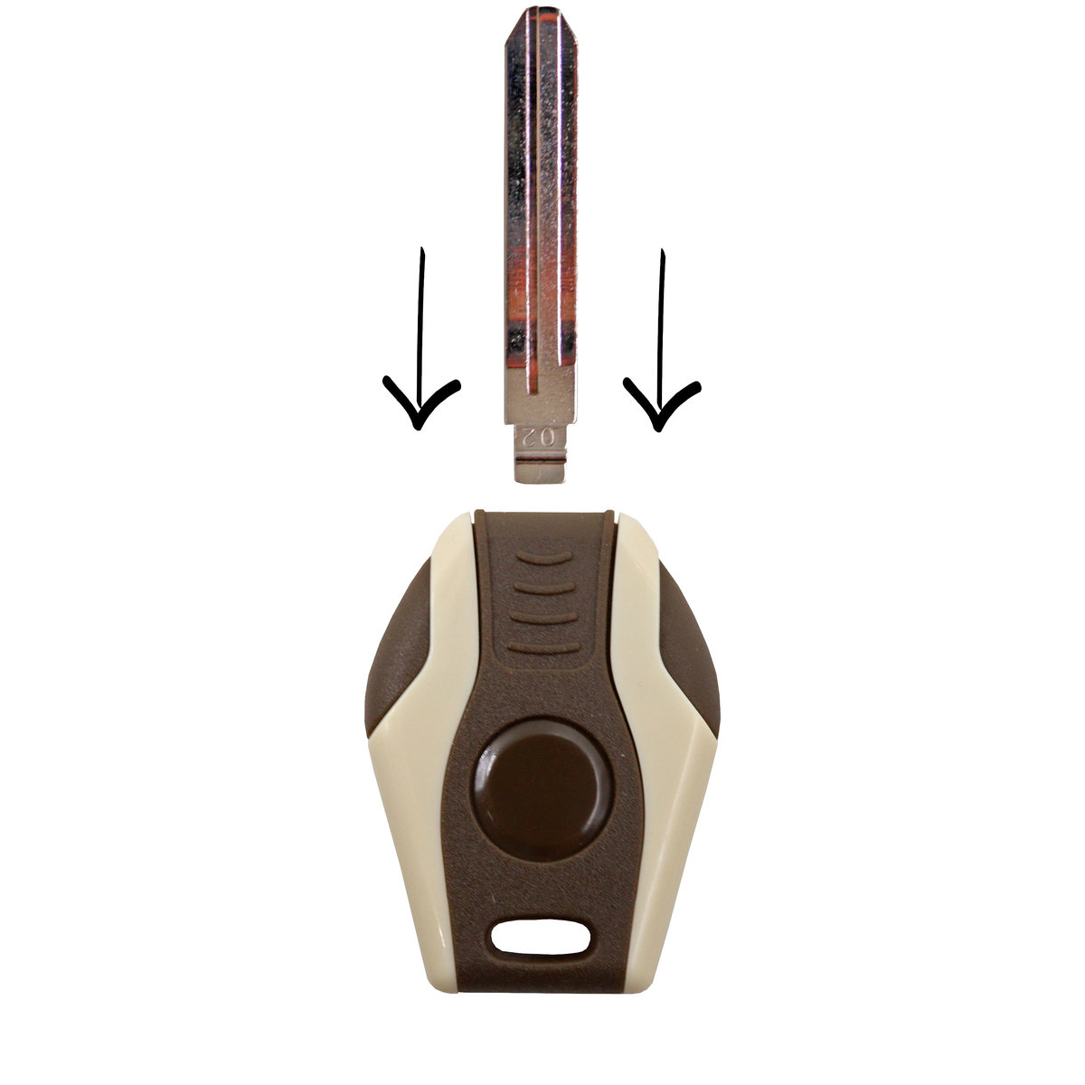KeyDiy KD Blank Key Blade MFK Transponder Head Brown