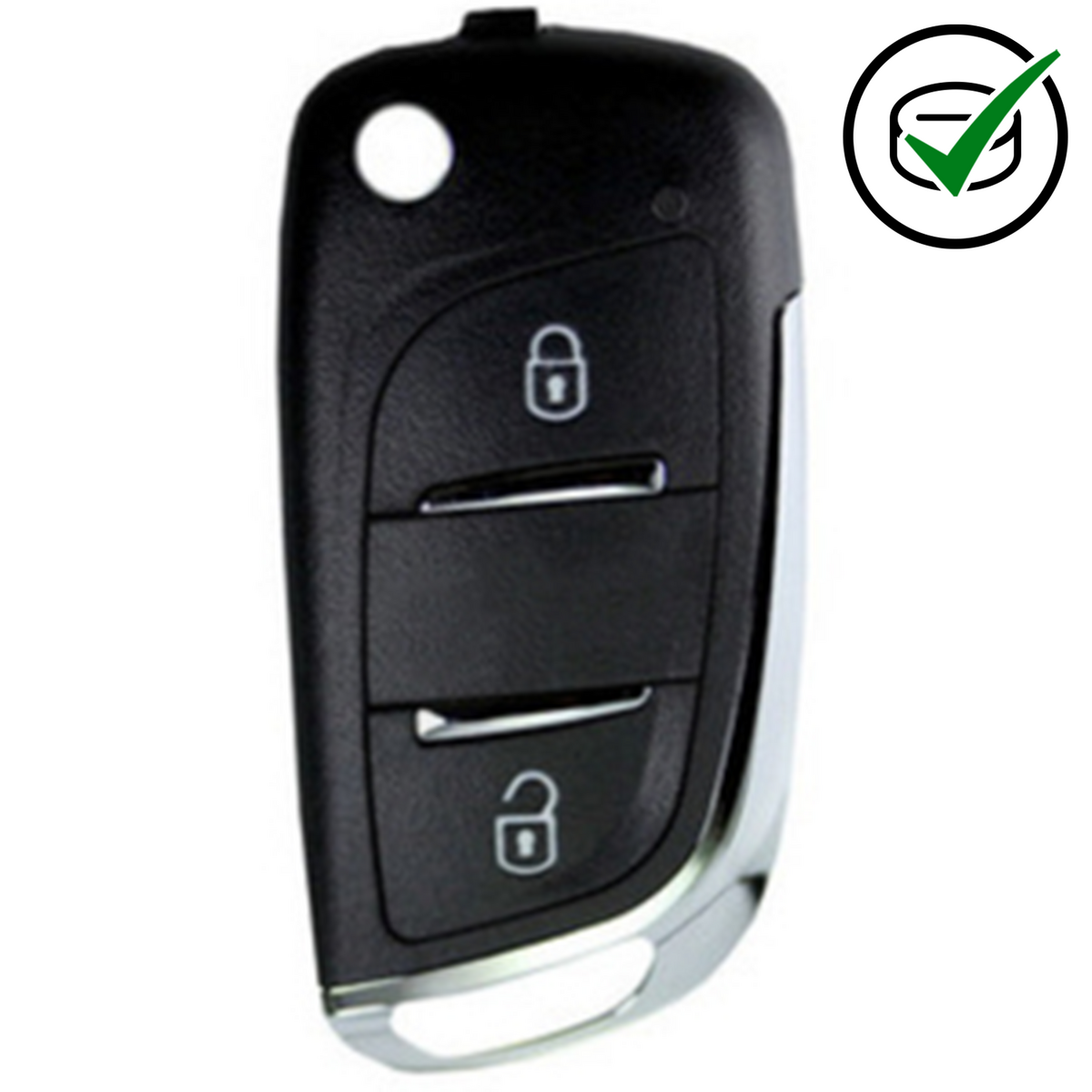 KD 900 Key remote 2 button Peugeot Style Universal with Integrated Transponder Chip