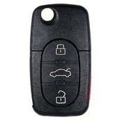 Audi compatible 3 button HU66 remote flip Key housing