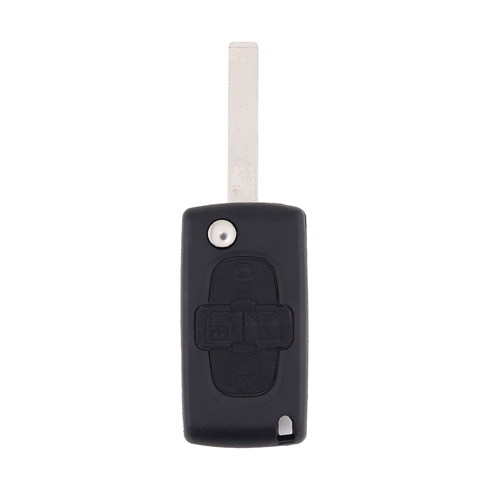 4 Button Flip Key Shell to suit Citroen Berlingo, C2, C3, C3 Picasso, C4, C5, C6, DS3 & DS4