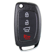 Hyundai compatible 4 button TOY49 remote flip Key housing