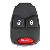 Chrysler Jeep compatible 2 button replacement silicone membrane