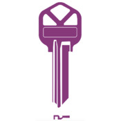 Domestic Key Blank To Suit Kwikset KS1 - Purple