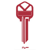 Domestic Key Blank To Suit Kwikset KS1 - Red