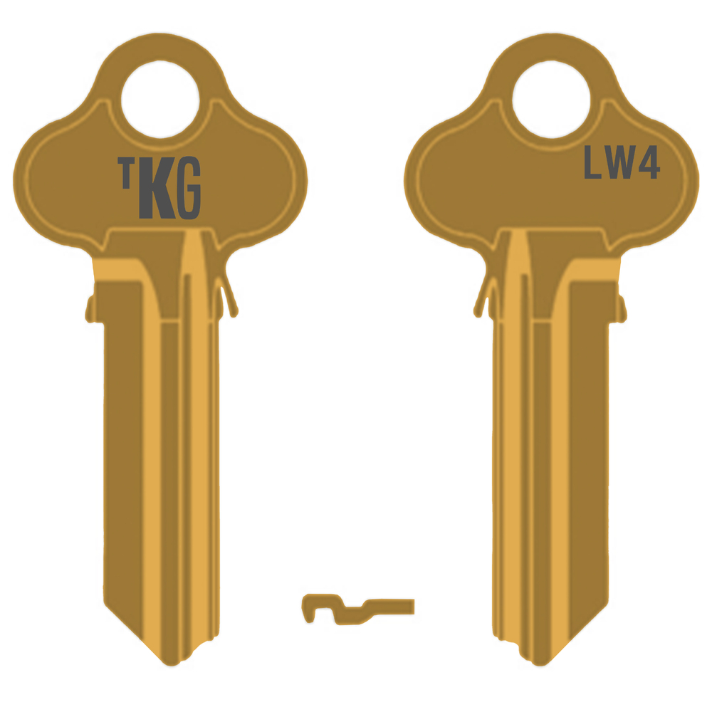 Domestic Key Blank To Suit Lockwood 5 PIN - Brass