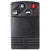 Mazda compatible 4  button MAZ24R Smart Card remote Key housing