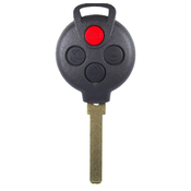 Mercedes compatible 3 plus panic button remote key housing