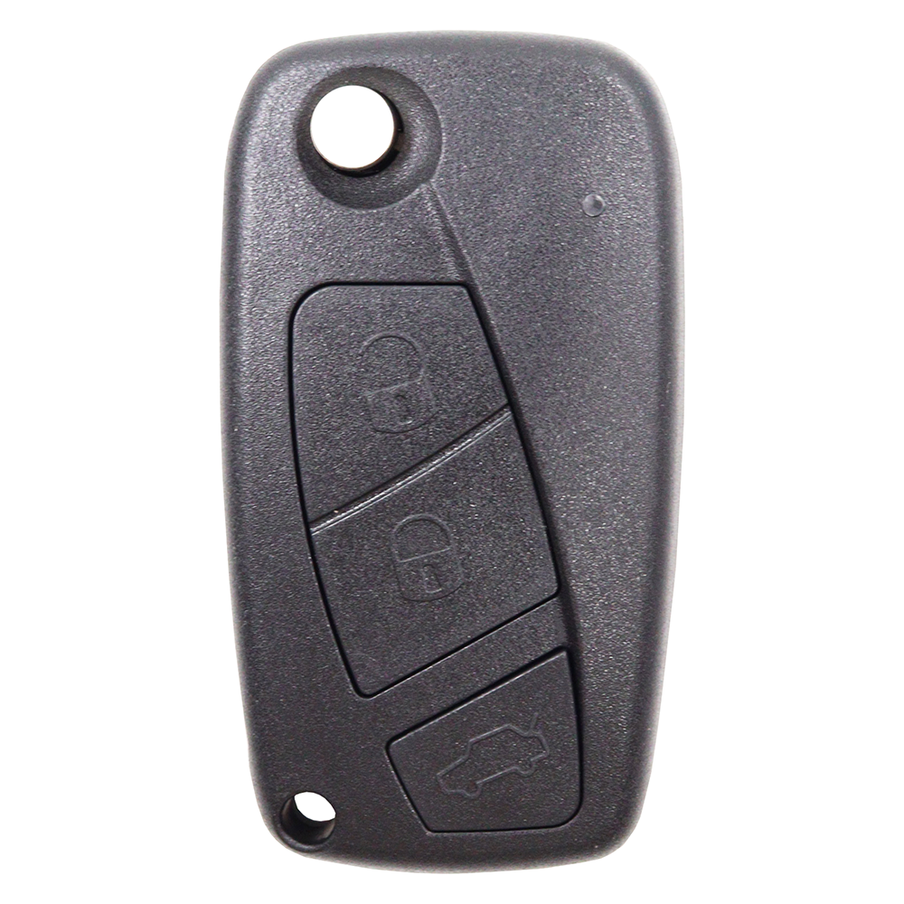 Fiat compatible 3 button remote flip Key 433Mhz