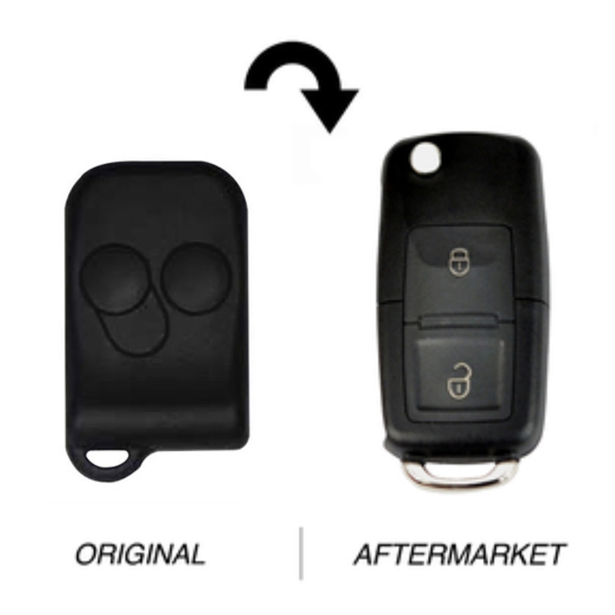 Ford compatible Falcon 2 button flip Key F021 Smart Lock remote