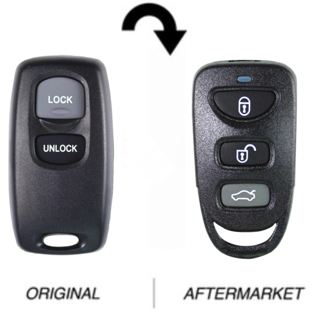 Mazda compatible 2 button remote Visteon 41601, 433MHz