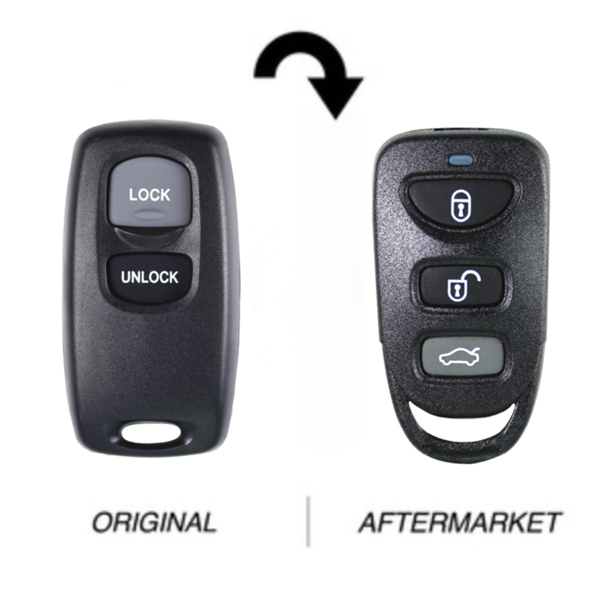 Mazda compatible 2 button remote Visteon 41803, 433MHz