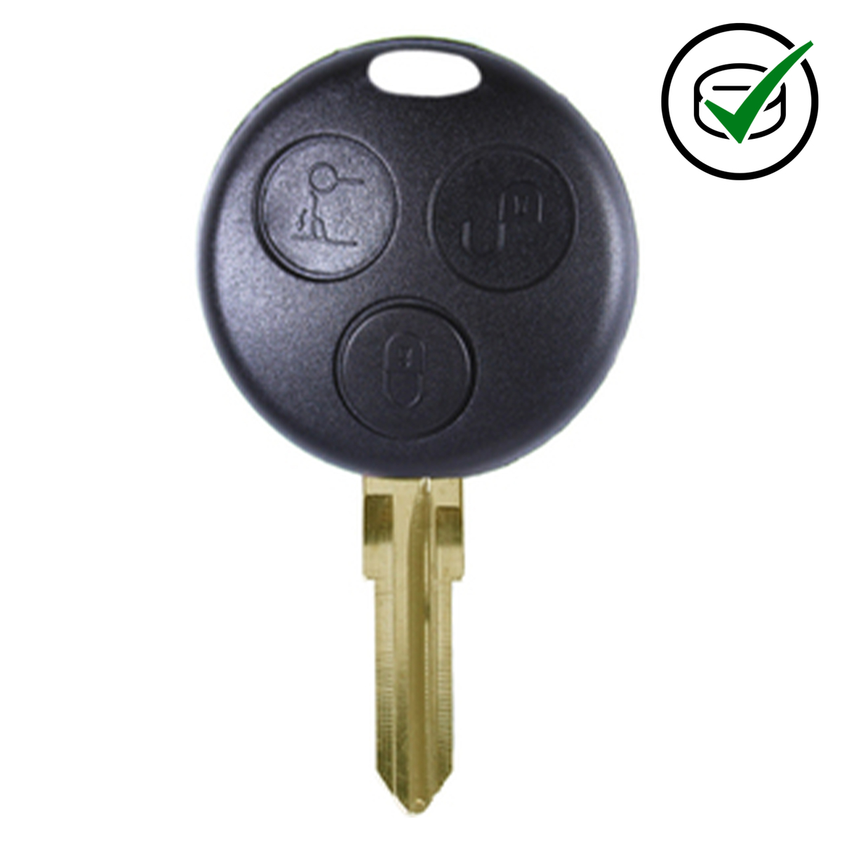 Smart For Two Mercedes compatible 3 button remote Key 433MHz