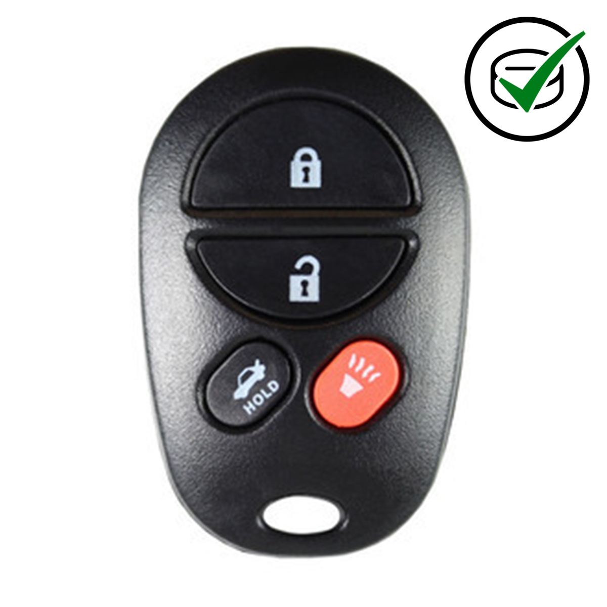 Toyota compatible 4 button remote 434MHz, suits Camry