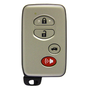 Toyota compatible 4 button smart remote A314, 314.3MHz ASK Chip ID74 WD03