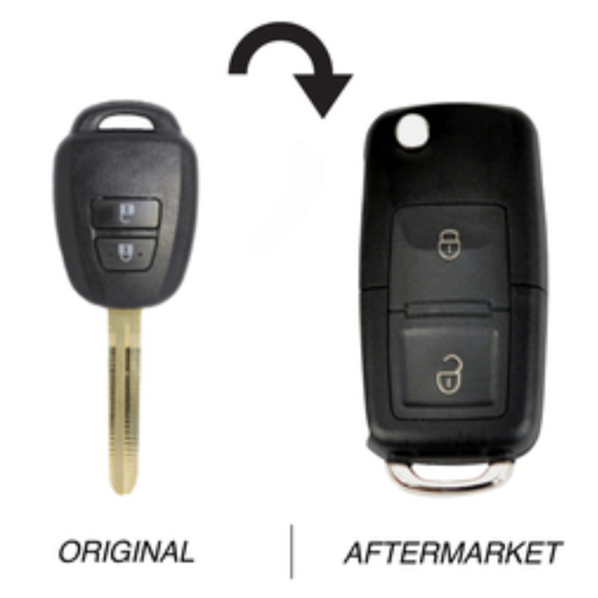 Toyota compatible 2 button TOY43 remote Key G Chip 314MHz