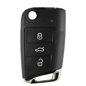 Compatible VW 3 button remote flip Key MQB48