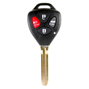 Toyota compatible durashell 4 button TOY43 remote Key housing