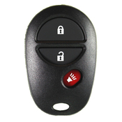 Toyota compatible 3 button remote housing