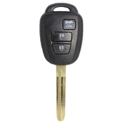 Toyota compatible 3 button TOY43 remote Key housing