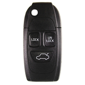 Volvo compatible 3 button NE66 remote flip Key housing