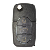 VW compatible 3 button HU66 remote flip Key housing