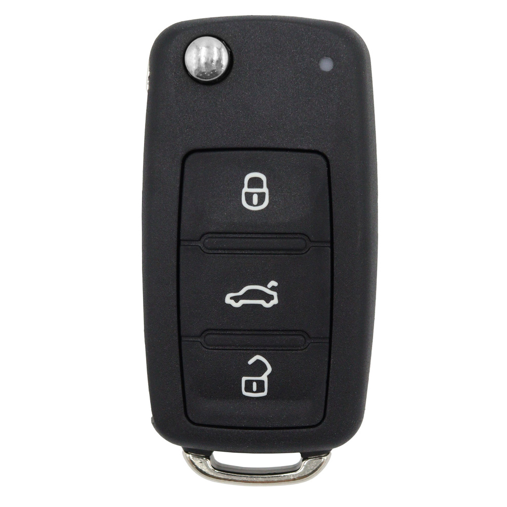 VW compatible 3 button HU66 remote flip Key housing