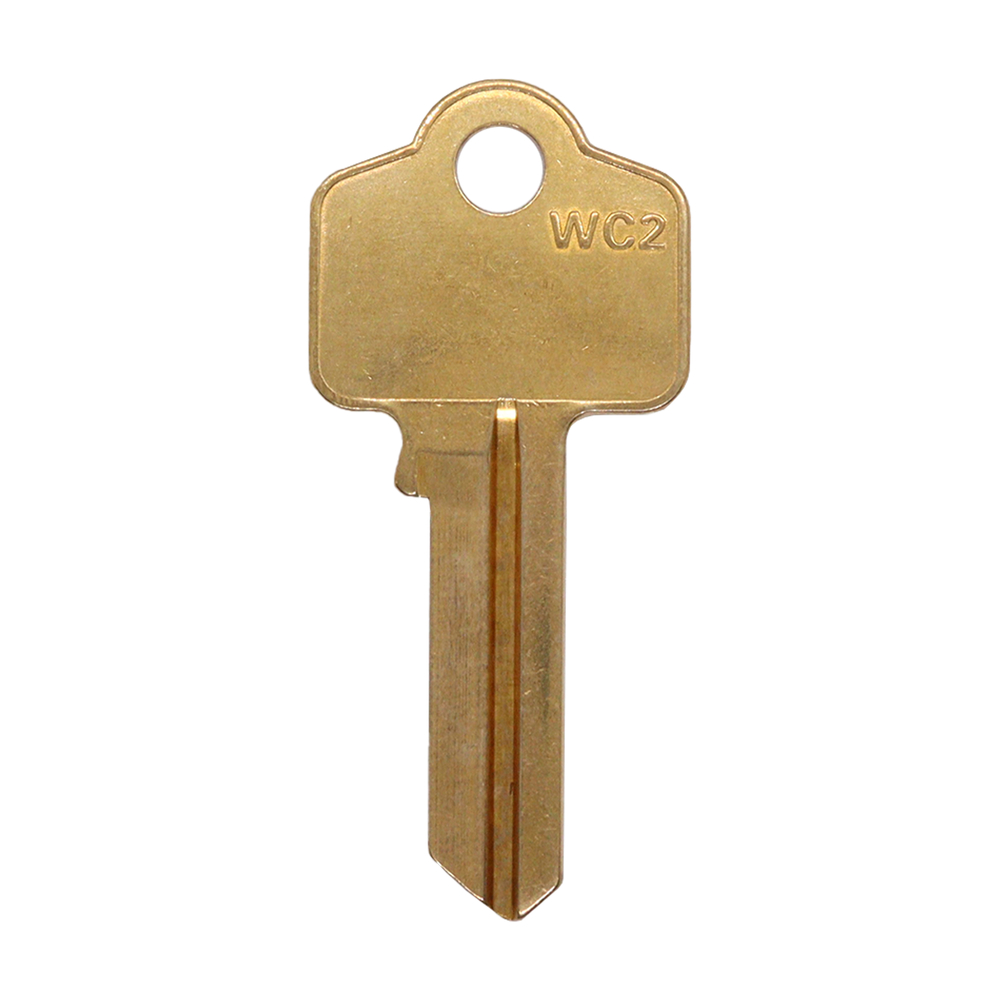 Domestic Key Blank To Suit Whitco WC2 5 PIN - Brass