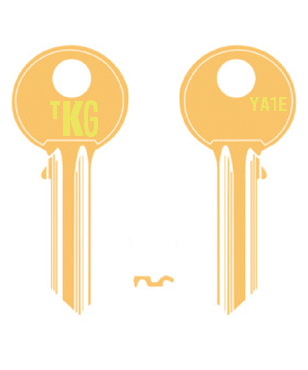 Domestic Key Blank To Suit Yale YA1E  - Gold
