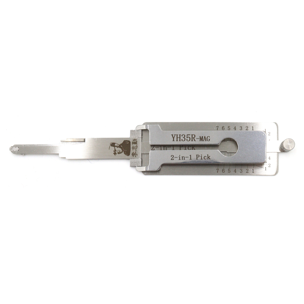 Lishi YH35R-MAG Extended Length 2in1 Decoder and Pick with Magnetic Gate