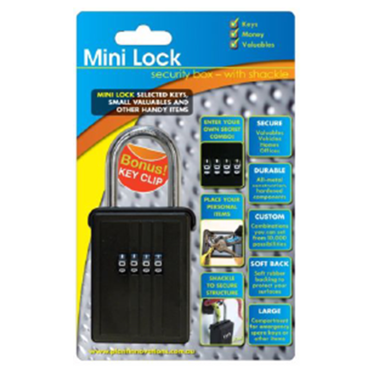 Mini Lock Security Box with Shackle