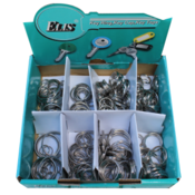 Split Key Rings 320 Units of 8 different Sizes