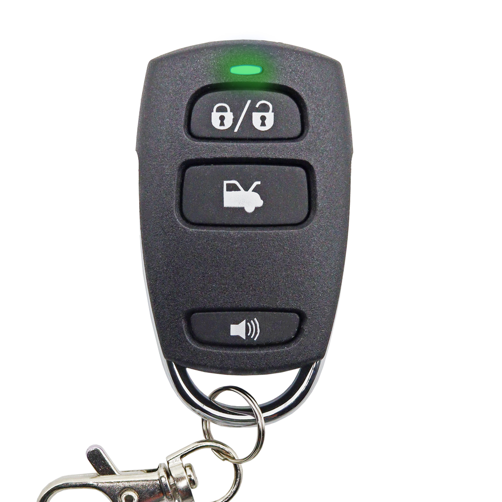 Mongoose 3 button remote Green LED 433MHz