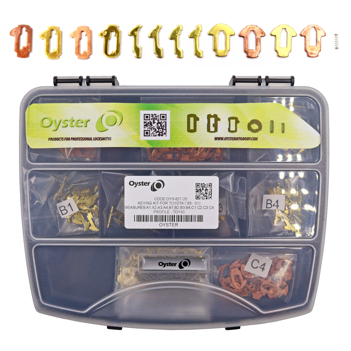 Toyota Keying kit to suit TOY43, 1993 to 2007