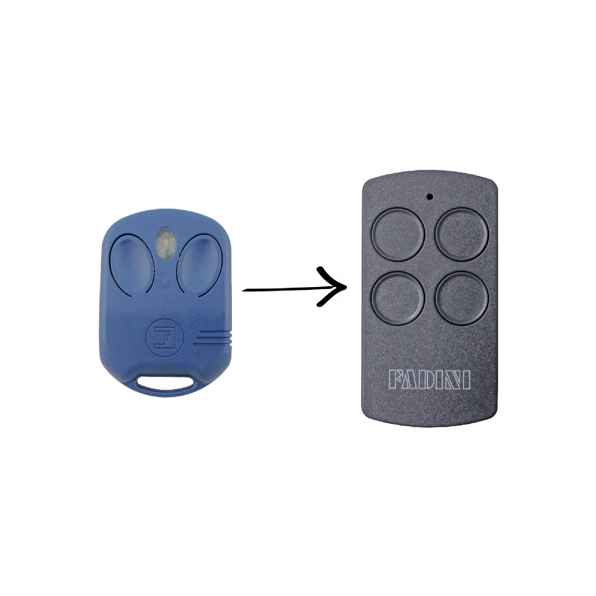 Genuine Fadini Divo 4 button remote handset 433.92MHz