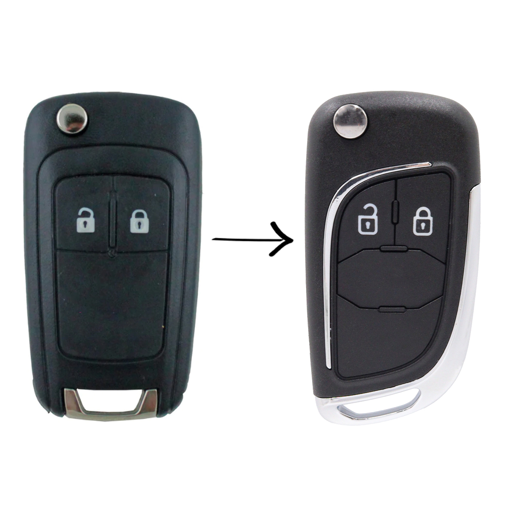 2 Button Replacement Flip Key Shell To Suit Holden