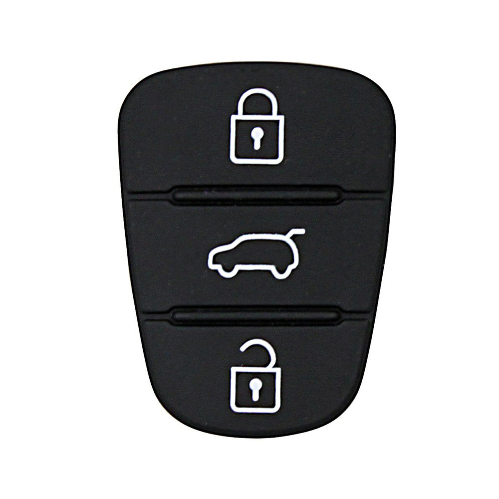 To Suit Hyundai i30 i20 Elantra 3 Button Flip Key Replacement Rubber Buttons