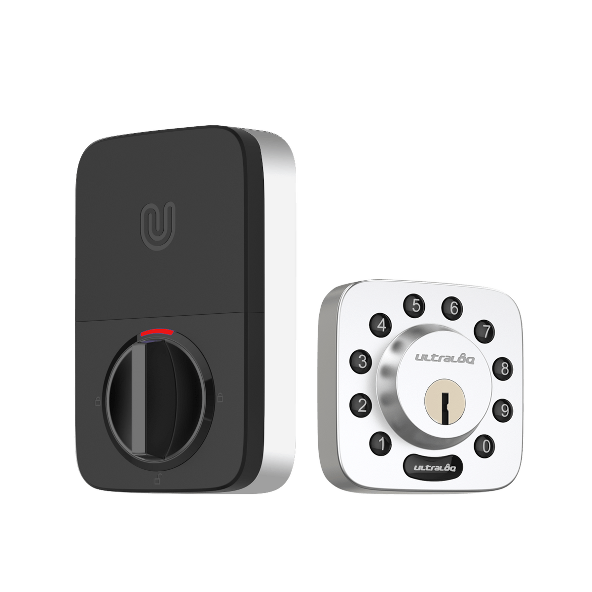Ultraloq Satin Nickle U-Bolt Bluetooth Enabled and Keypad Smart Deadbolt