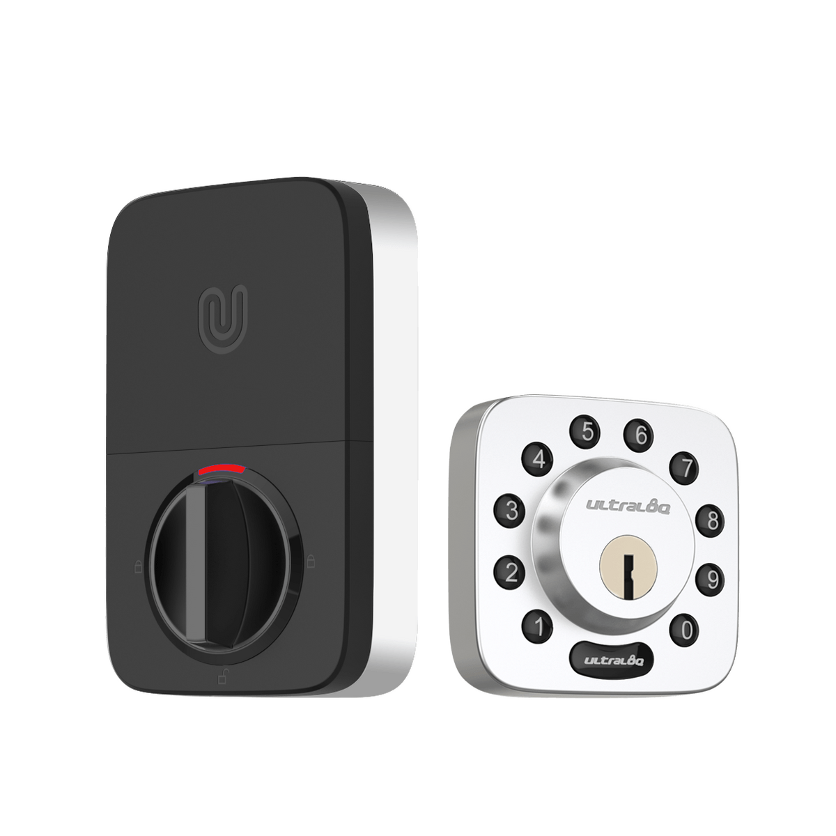 Ultraloq Satin Nickle U-Bolt Bluetooth Enabled and Keypad Smart Deadbolt