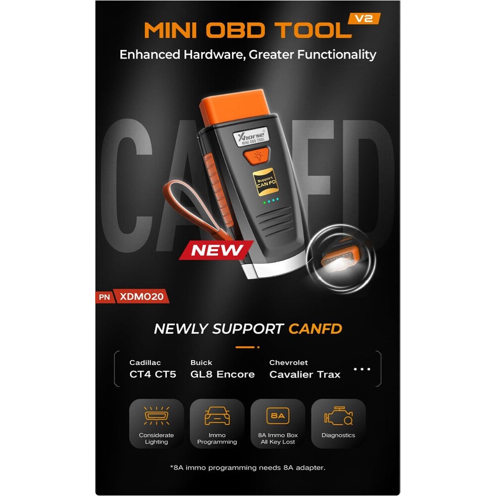 XDMO20EN VVDI Mini OBD Tool V2