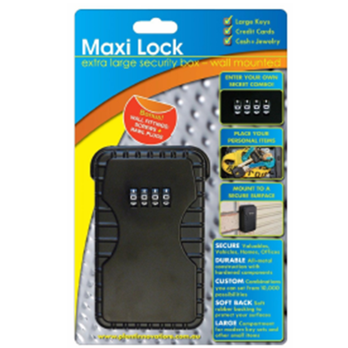 Maxi Lock security box wall mounted