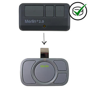 Genuine Merlin 2.0, 3 button remote handset 433.92MHz