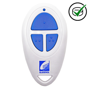 Gliderol TM390+ Gen 2 Genuine 3 button remote handset 390MHz Blue Buttons
